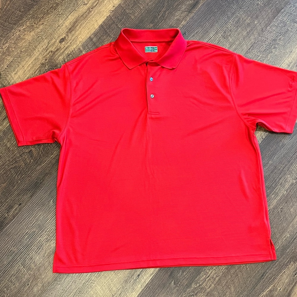 Ben Hogan Golf Polo short sleeves red Mens size xxl performance material